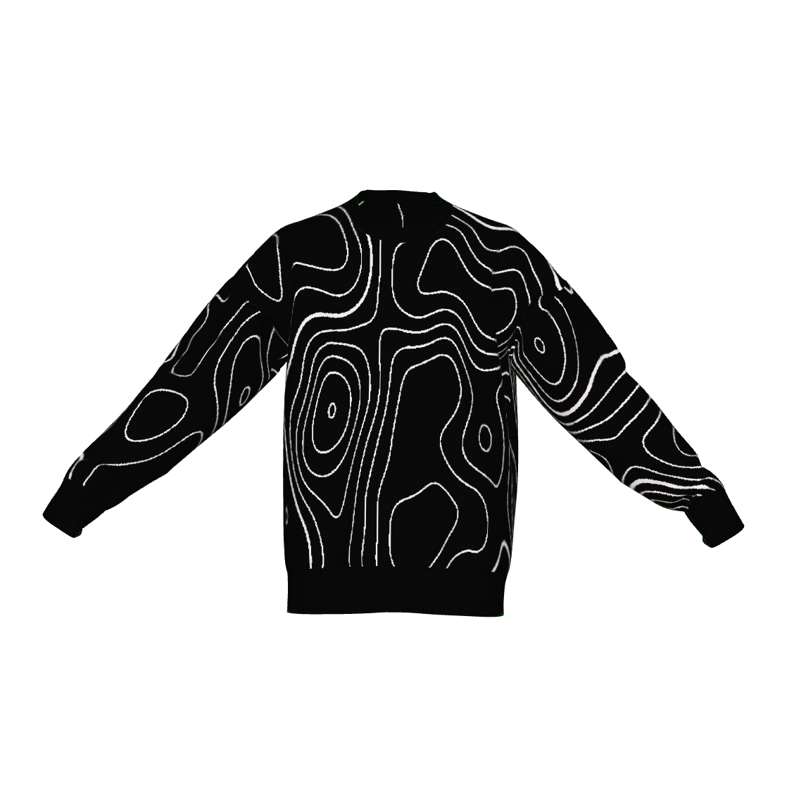 Night Map Print Sweater