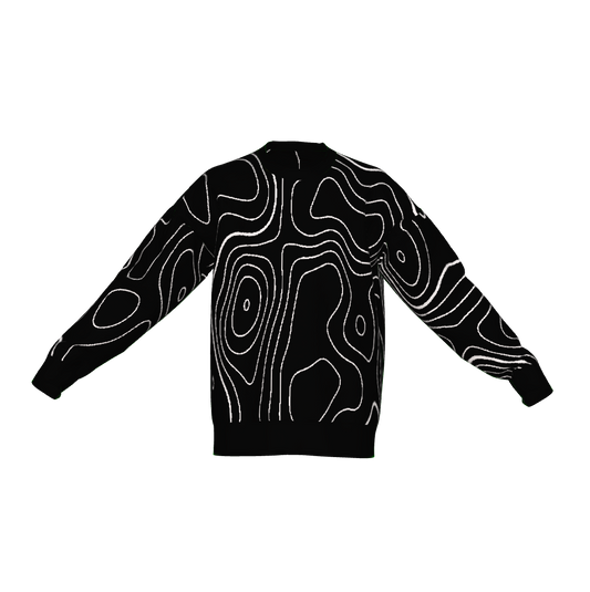 Night Map Print Sweater