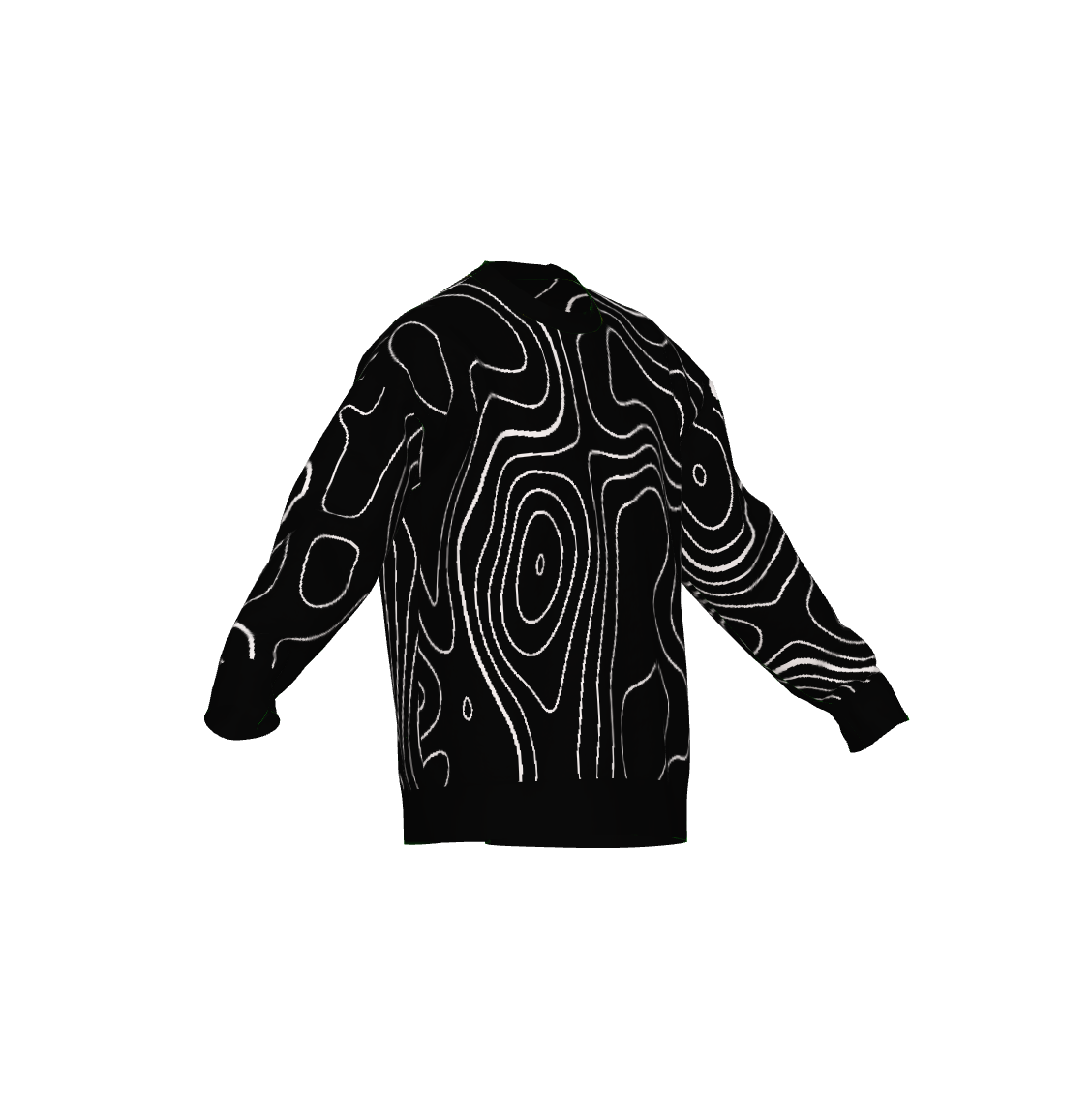 Night Map Print Sweater
