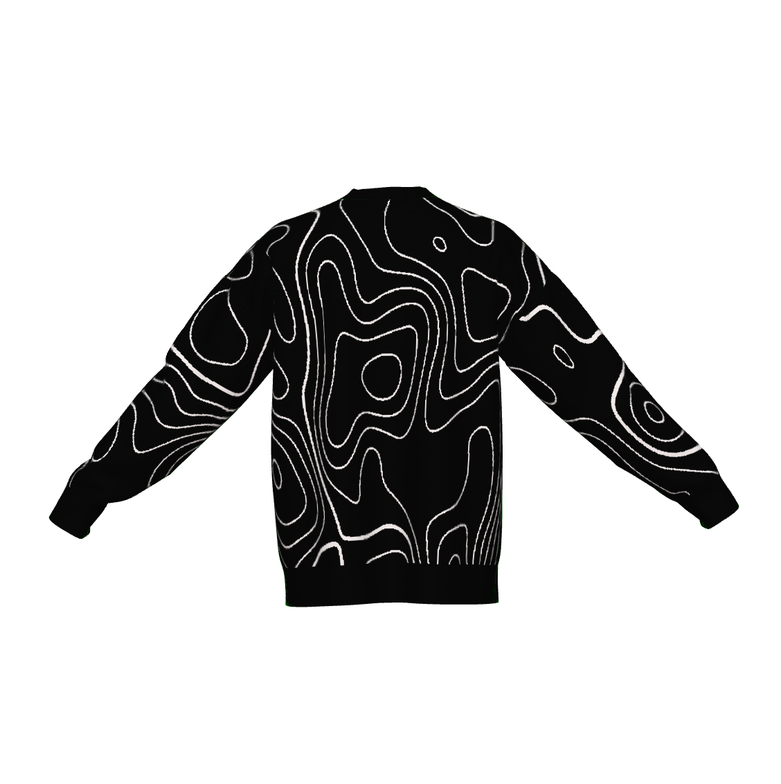 Night Map Print Sweater