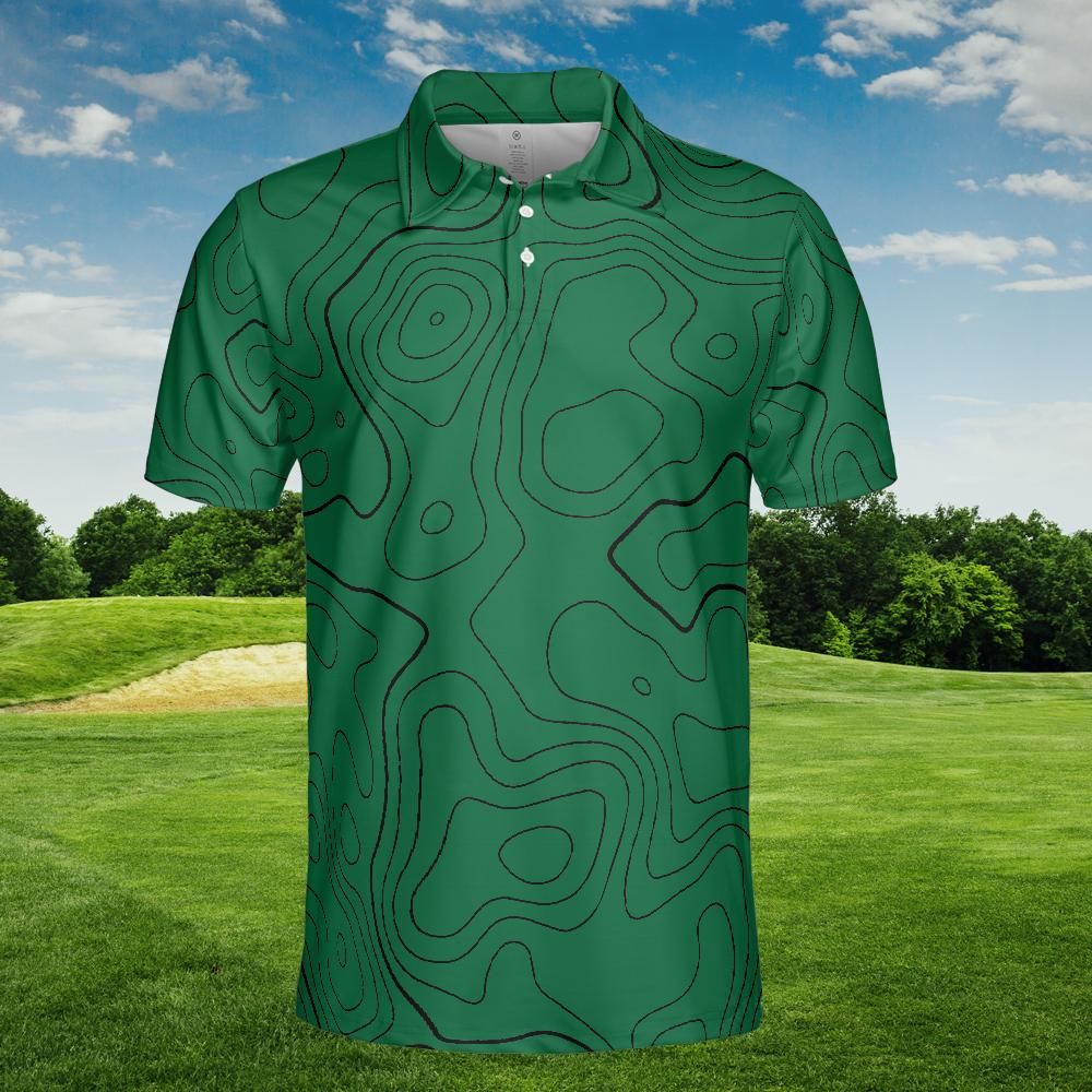 Grass All-over Print Polo Shirt (Lightweight)