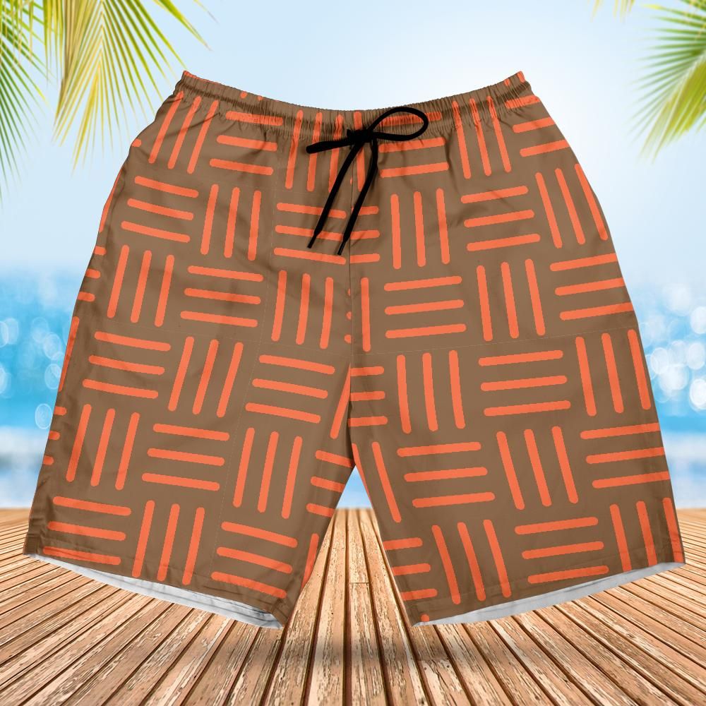 Tribal Grid All-over Print Hawaiian Shorts